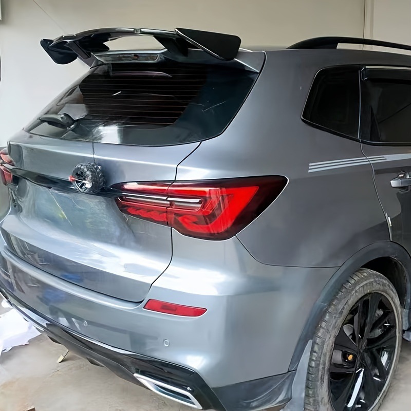 Cross-border hot-selling hatchback general-purpose car rear wing modification non-perforated carbon pattern color SUV large rear wing fixed wind wing