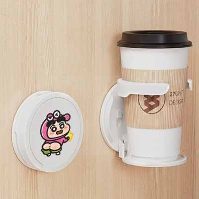 Multi-Functional Fixed Shelf, Car cup holder/beverage holder - white-xiaoxin