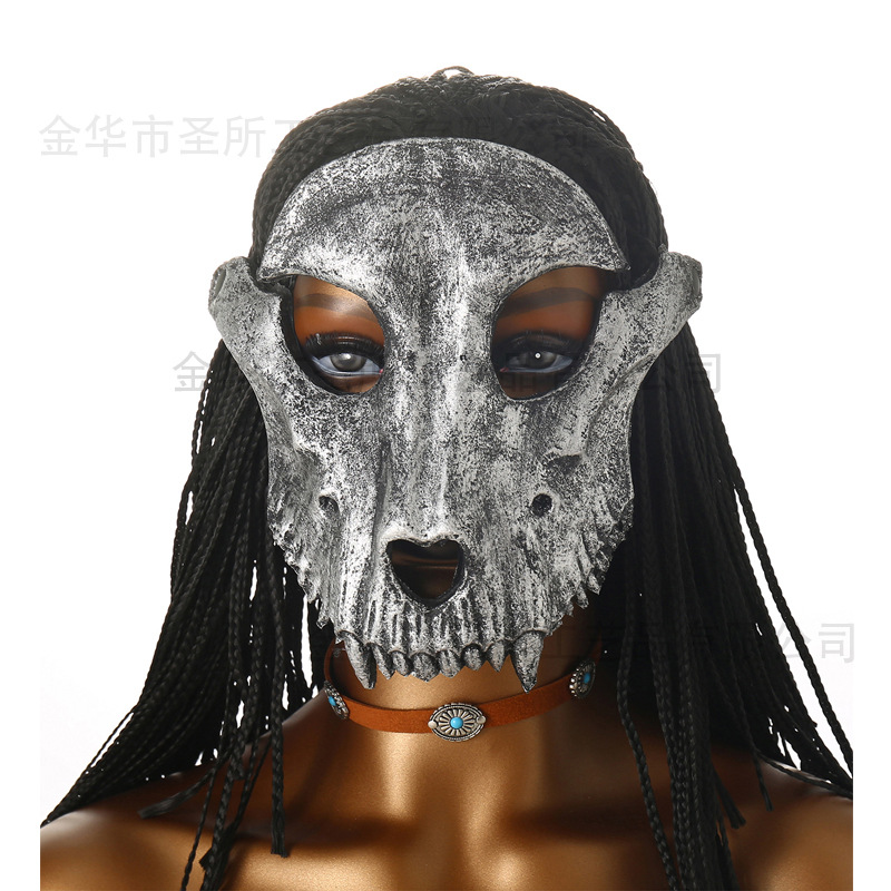 Máscara de animal Comercio exterior Funda de Halloween Carnaval PU suave espuma Accesorios de vestir realistas Máscara de fiesta image 54