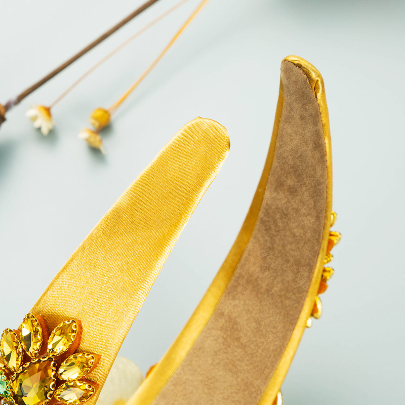 Diadema De Cristal De Flores De Moda Al Por Mayor display picture 6