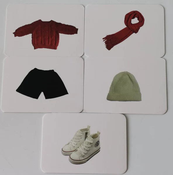 Clothing corresponding card