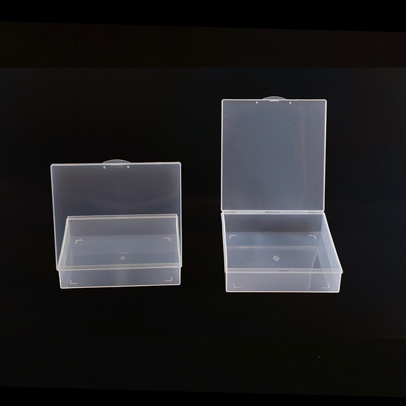 厂家直销PP长方形透明塑料盒元件空盒文具包装收纳盒饰品小盒子
