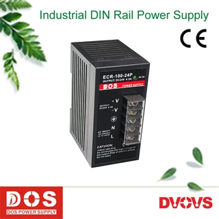 厂家直销DOS工业级导轨式开关电源供应ECR-100-24P直流24V4.2A
