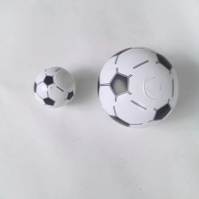 PVC充气沙滩足球17/28公分儿童迷你黑白宝宝玩具拍拍球练习可充气