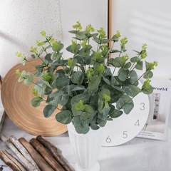 金魚草廠家銷售 金錢葉尤加利 配草配花  錢串仿真花批發MW16301