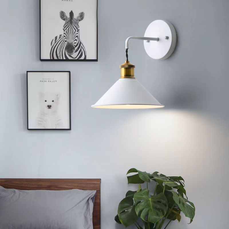 Nórdico creativo dormitorio lámpara de pared color macaron lámpara pasillo escaleras lámpara de pared simple lámpara de noche