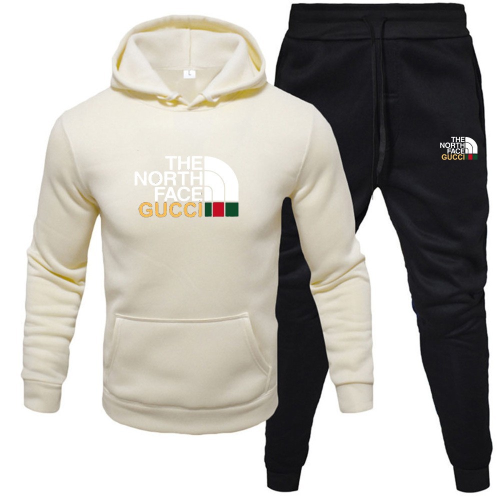 Venta caliente transfronteriza hombres otoño e invierno sudadera con capucha traje de suéter más terciopelo cálido traje casual suéter deportivo al por mayor