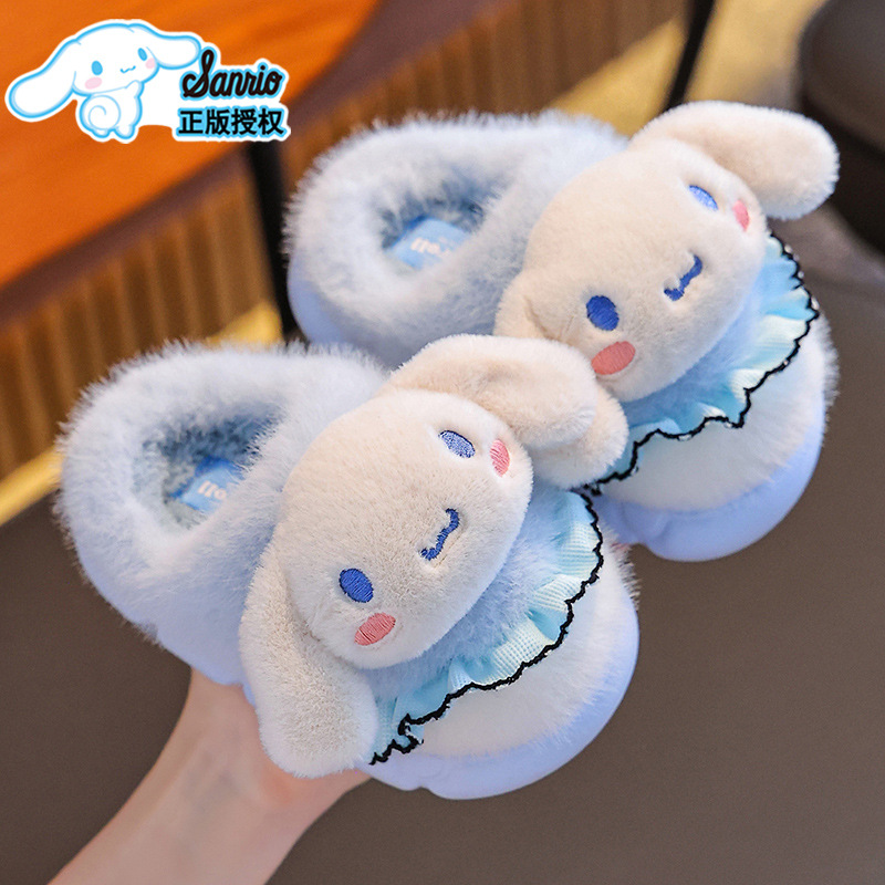 Sanlio bolsas de invierno para niños zapatos de tacones de algodón para niños y niñas calientes más pelusa Kullomi zapatillas de algodón para padres e hijos