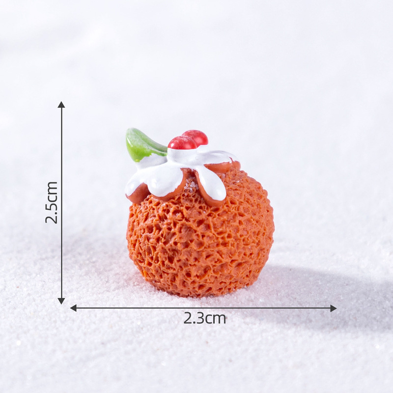 微景观创意圣诞节姜饼人泡芙甜品 娃娃屋diy装饰品配件圣诞小摆件|undefined