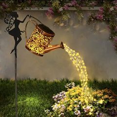 王炸爆款跨境源头工厂花仙子铁艺工艺品花园景观太阳能户外庭院灯