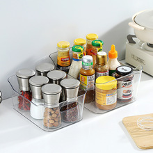 厨房橱柜收纳盒杂物整理家用透明储物筐台面筷子刀叉餐具整理盒子