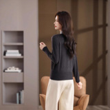 2025秋冬新韩版气质百搭针织假两件毛衣中青年妈妈装时尚女装上衣，女装针织衫/毛衣，妃慕昵服饰