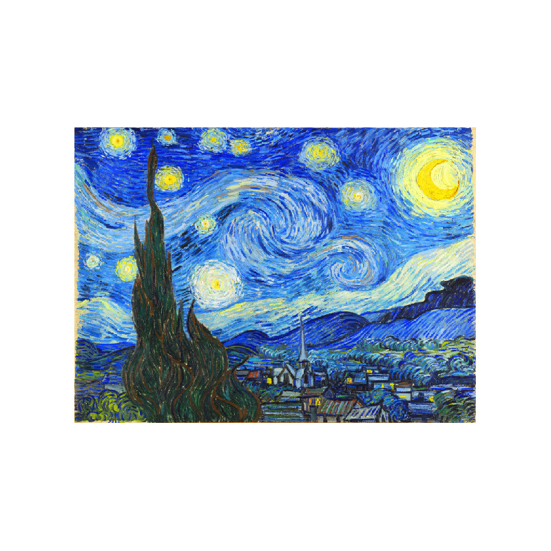 반 고흐 치유 풍경 교수형 천 IN 배경 천 방 벽 천 침실 머리맡 배경 벽 틈새 교수형 그림 캔버스