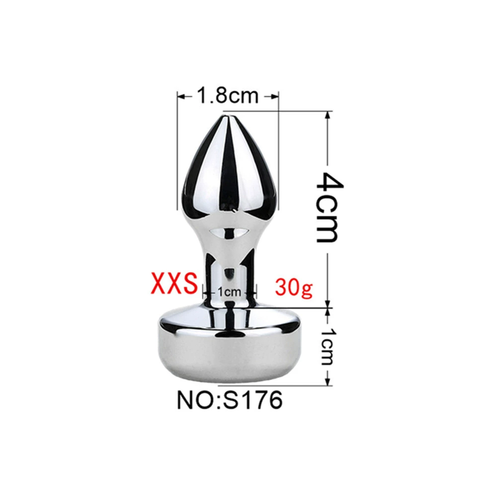 Detachable Anal Plug Heads, Silicone & Metal Options, Multiple Shapes and Sizes