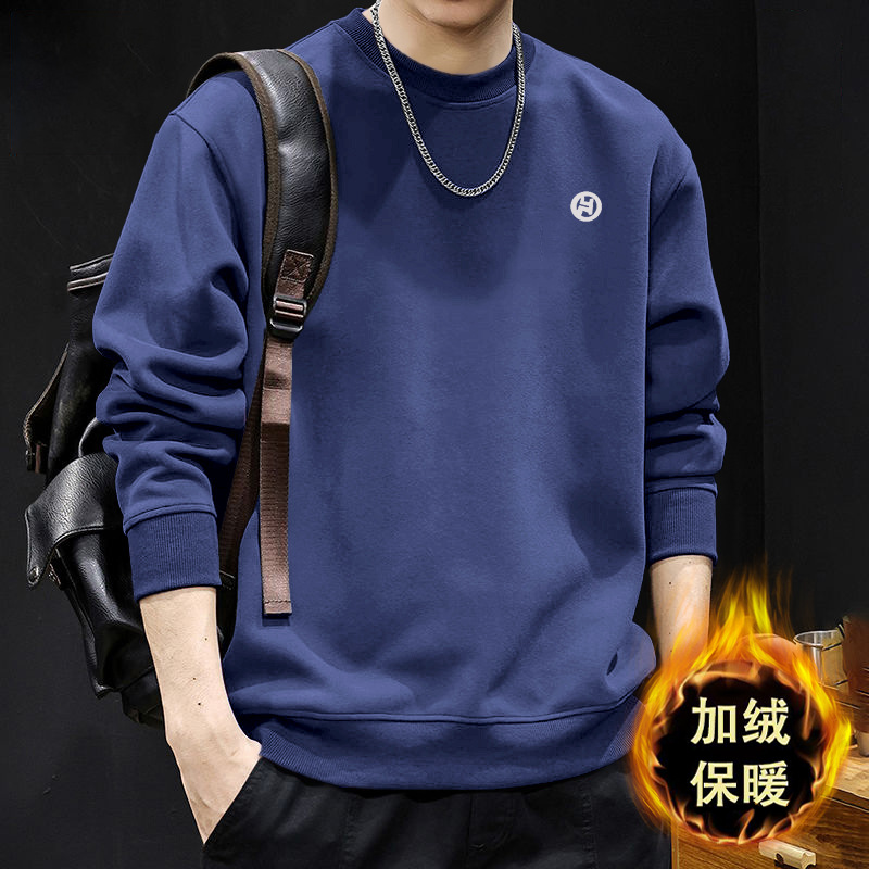 América suéter de cuello redondo hombre suelto primavera y otoño nuevo peso pesado chaqueta de manga larga chaqueta de pareja de alta calidad