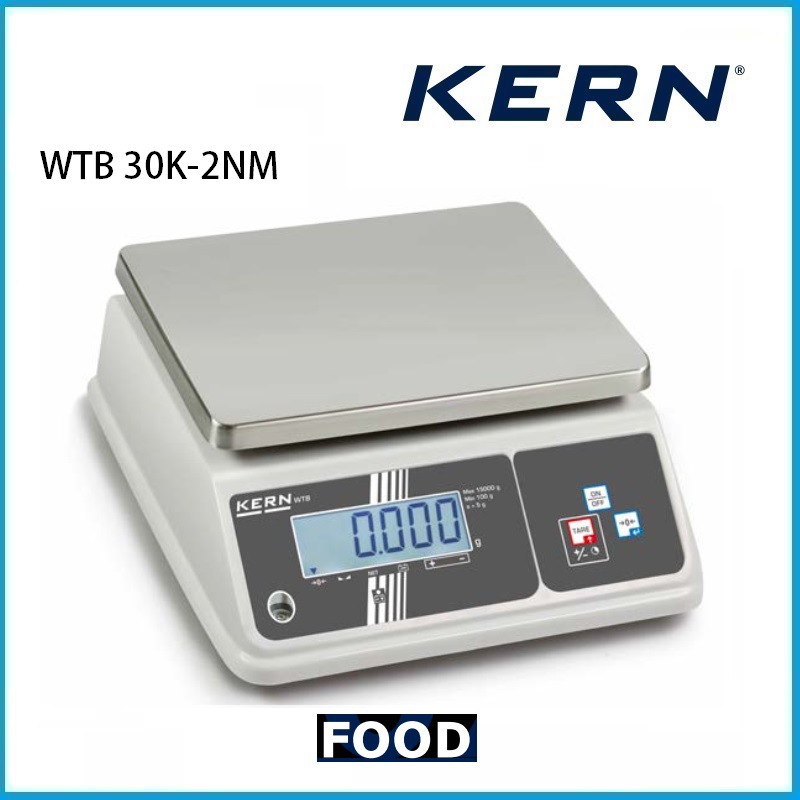 30kg EC认证紧 凑型不锈钢台秤  自动检重显示 WTB 30K-2NM KERN