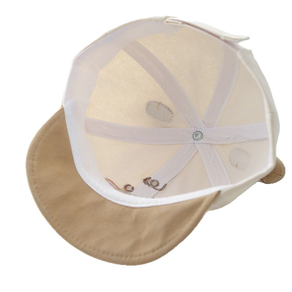 Sombreros para bebés primavera y otoño gorra delgada gorra de pato gorra de béisbol oso pequeño lindo gorra de verano super lindo pequeño mes