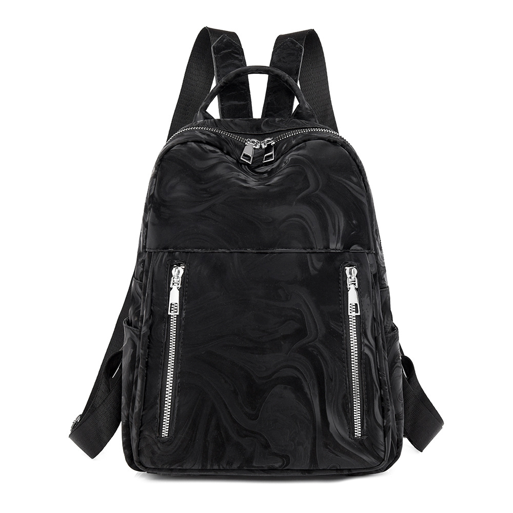 2024 nueva mochila de cuero suave para mujer de alta gama, mochila de viaje de gran capacidad a prueba de agua simple de moda