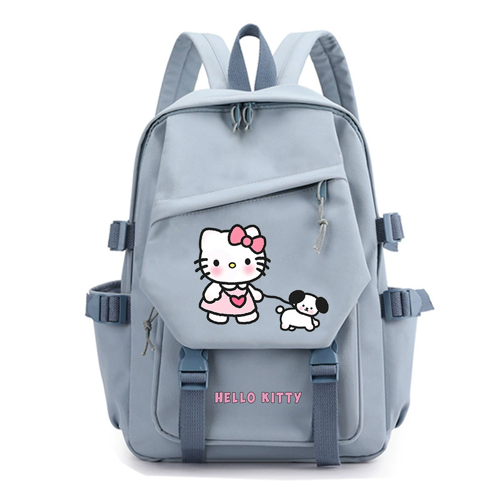Привет Китти, Hello Kitty, мультяшный школьный рюкзак, вместительный рюкзак, для средней школы