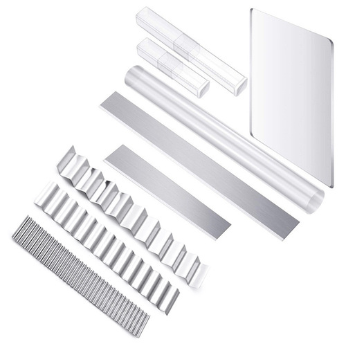 Cross-border pottery tools 9-piece set clay stone plastic wave blade DIY handmade soft clay acrylic clay plate