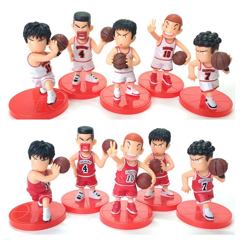 Мультяшная украшение для торта «Slam Dunk», фигурка мальчика в баскетболе, тема команды, блайнд-бокс