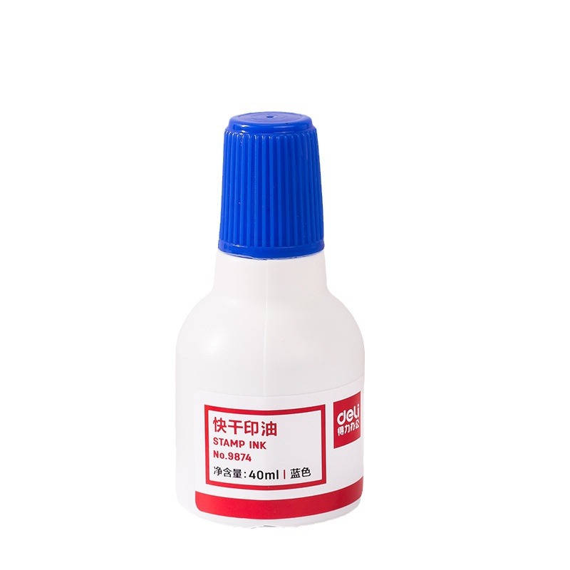 9874/9874ES tinta de secado rápido rojo/azul/negro almohadilla de tinta de secado rápido sello de suministros de oficina de barro