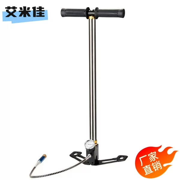 Foldable pedal high pressure pump 30mpa 40mpa manual air pump 4500psi 4500psi high