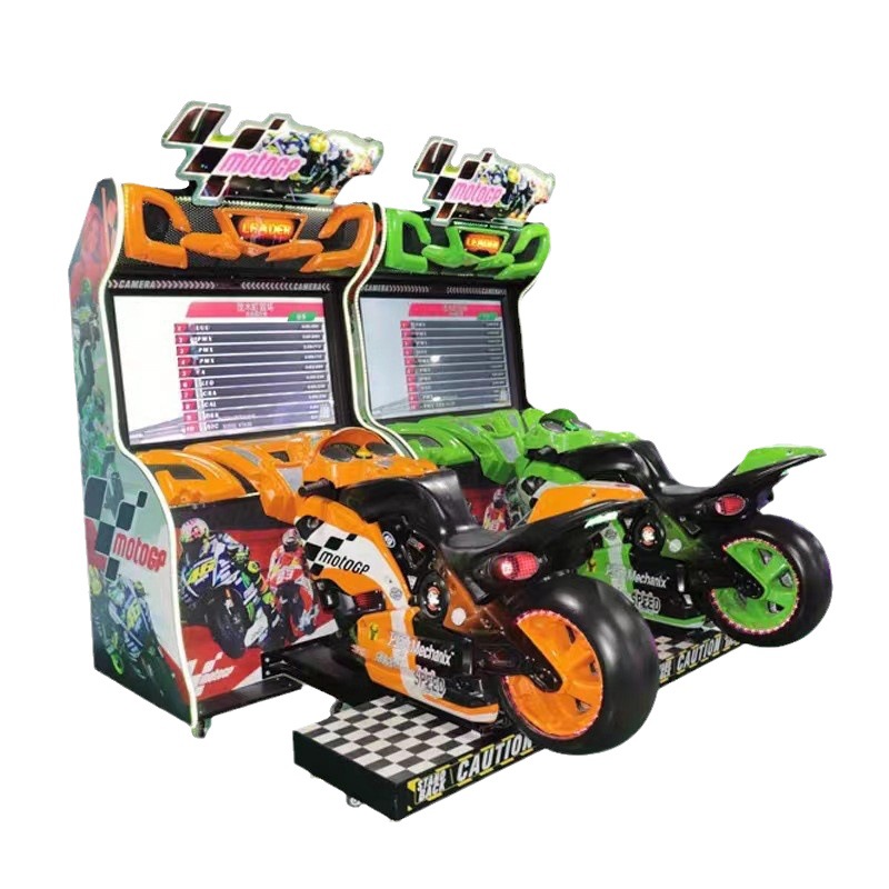 Venta caliente máquina de juego de la ciudad de videojuegos doble conexión GP simulador de motocicleta máquina de entretenimiento máquina de juego de monedas