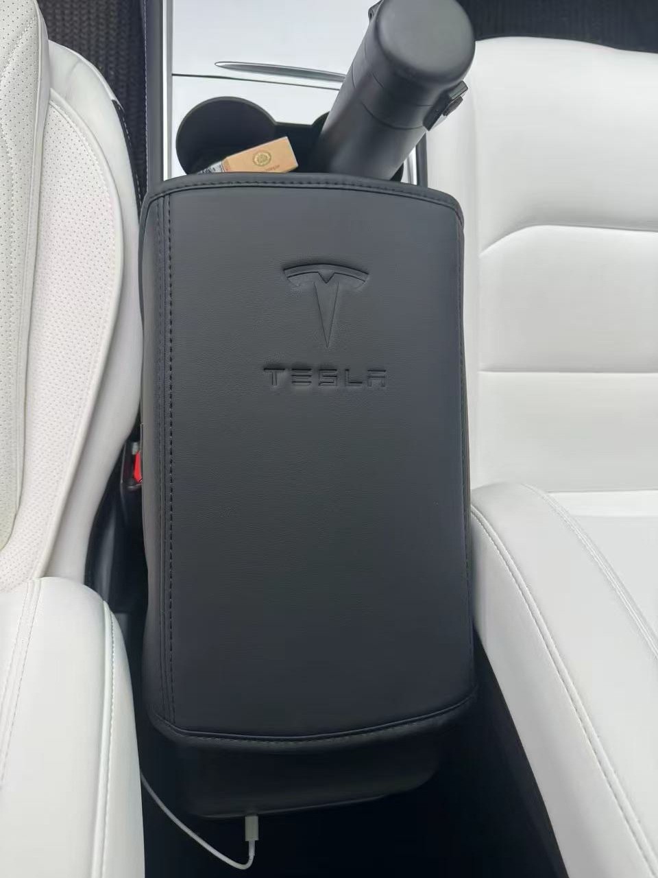 Suitable for Tesla Model 3 Updated Version Model Y Armrest Box Protective Cover Central Armrest Pad Armrest Box Pad