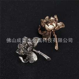 濯清涟不妖莲花胸针蝴蝶针 竹子压襟 国风钮扣节节高旗袍茶服配饰