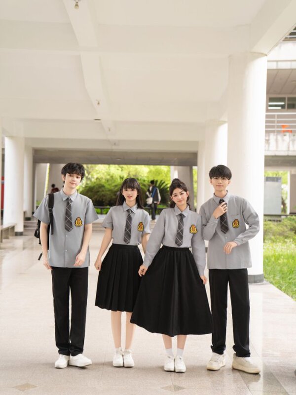 班服诗歌朗诵合唱团演出服装学院风初中生演讲高中生毕业校服套装|undefined