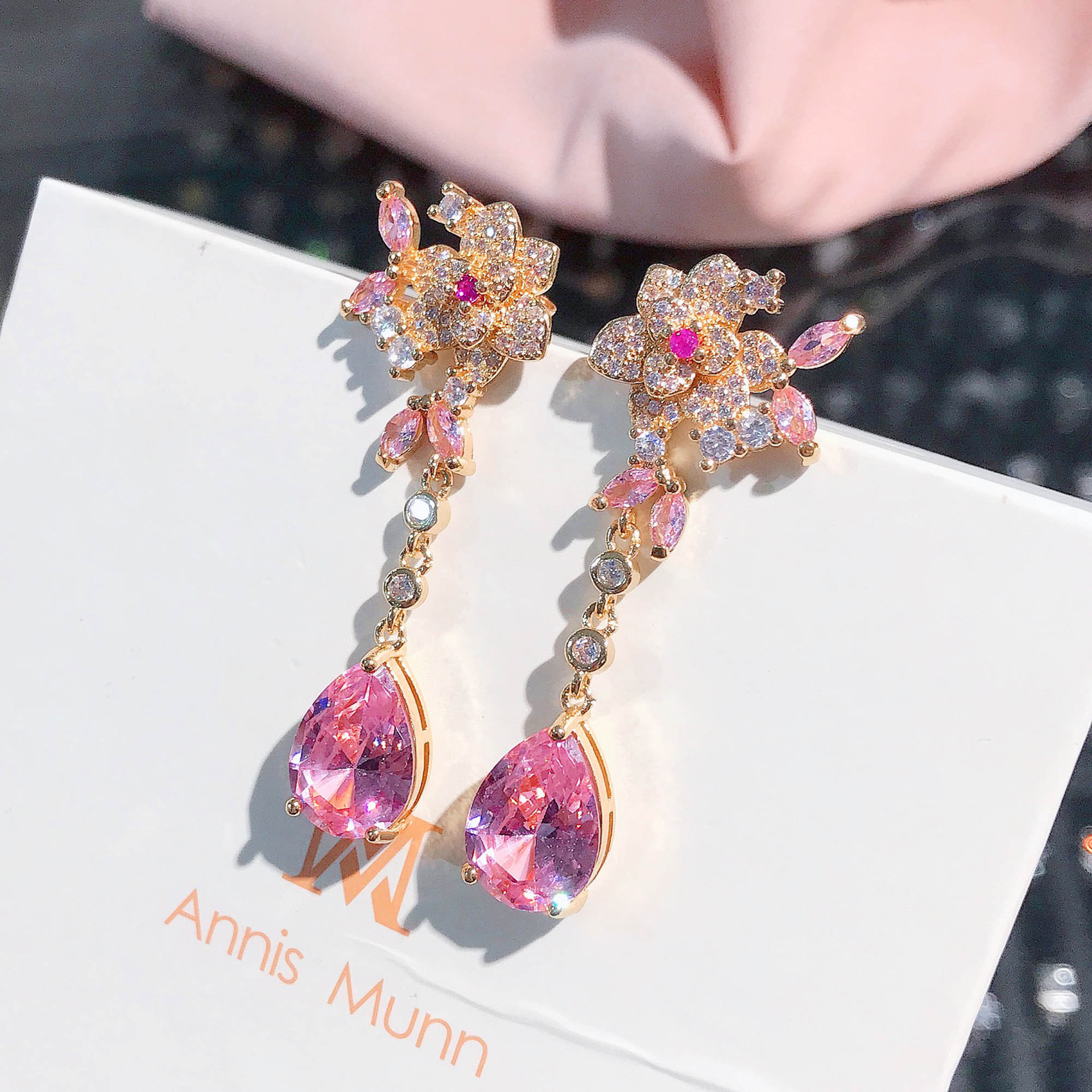 Boucles D&#39;oreilles En Forme De Fleur display picture 2