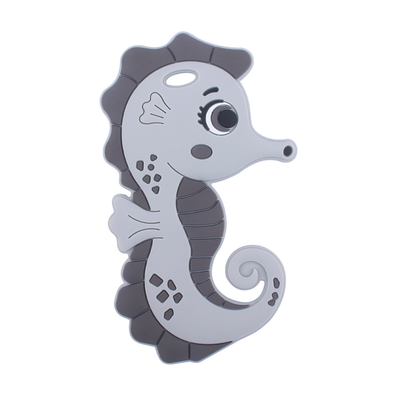 Nuevo bebé suministros de dibujos animados haima mordedor calmante bebé creativo silicona mordedura molar mordedor juguete