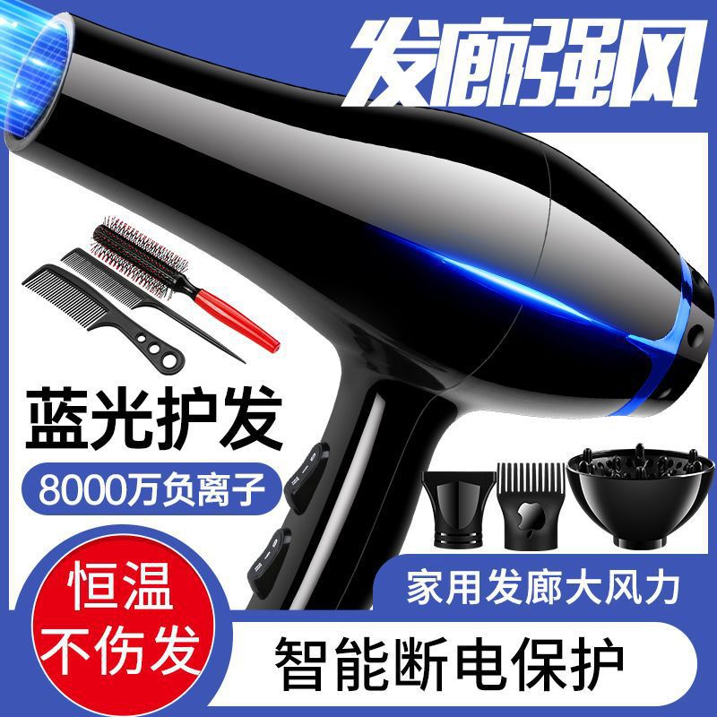 Hair Dryer Household High Wind Hair Dryer Hair Salon High Power Hair Dryer Negative Ion Constant Temperature Hot and Cold Hair Dryer