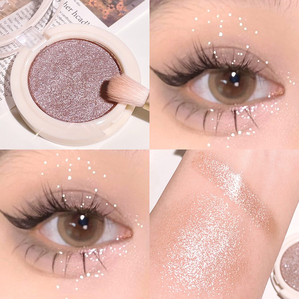 La sombra de ojos monocromática de HISYI ilumina naturalmente la paleta de sombras de ojos de rubor monocromático nacarado mate para estudiantes