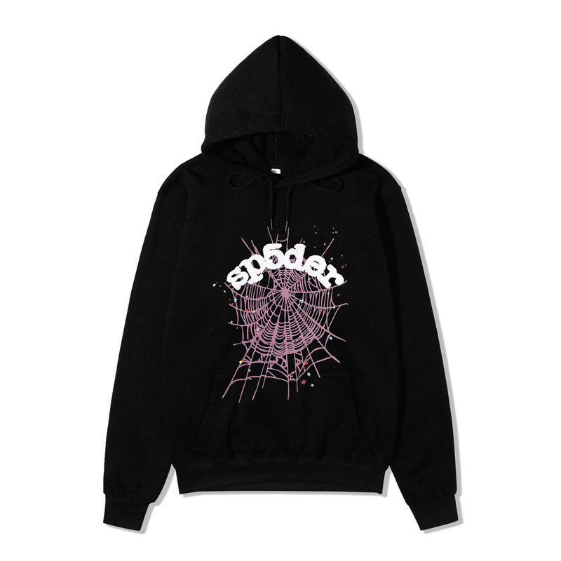 2023 European and American dark sweatshirt men's and women's hoodie Gothic couple Harajuku large size spider printed sweater