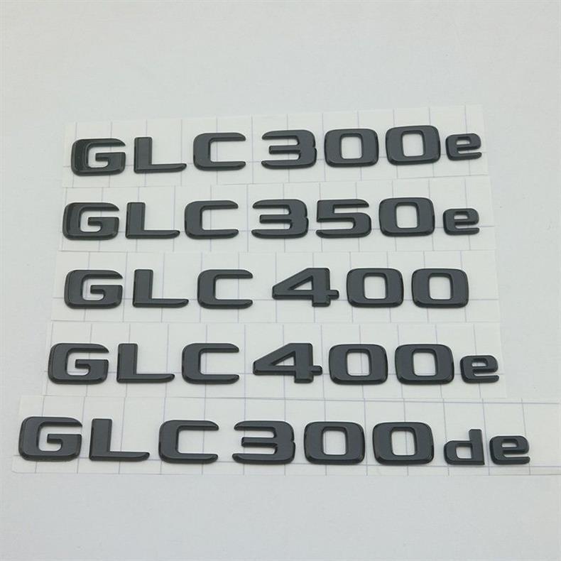 Suitable for Mercedes-Benz GLC new energy GLC300de GLC350e GLC400e modified car logo rear emblem sticker