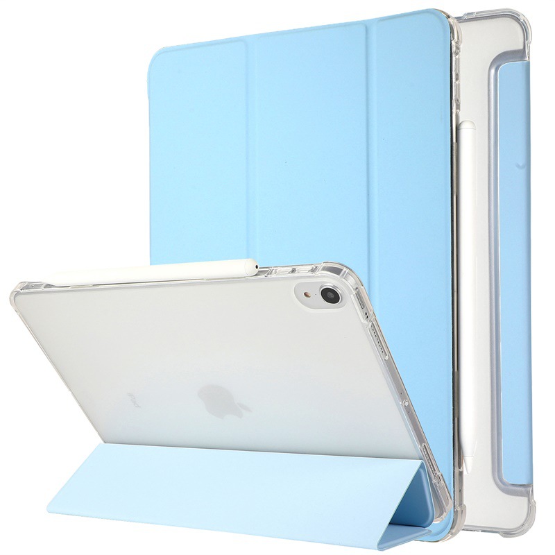 iPad air4 10.9保护套 pro 11 2020四角防摔气囊TPU三折休眠皮套|ru