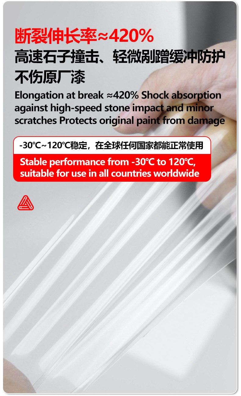 PCU car cover embedded coating TPU car cover paint protection film, self-repairing, scratch-resistant, full-body protection for cars