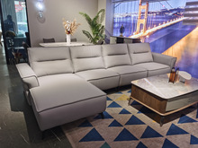 工厂定制意式现代简约客厅小户型皮布沙发轻奢三人四人组合沙发