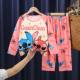 Summer New Children's Home Clothes Boys' Air-conditioning Clothes Korean Girls' Long Sleeve suit Thin Baby's Pajamas Cute