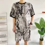印花夏季男士短袖家居服