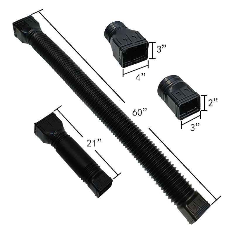 Телескопическая дренажная труба для дождевой воды наружная дренажная удлинительная труба удлинитель дренажной трубы