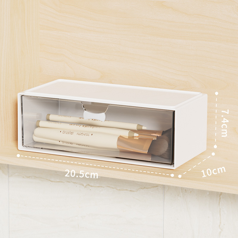 Transparent Drawer-Style Cosmetic Storage Box, Desktop Compartmentalized Storage Box, Dust-Proof Organizing Box, Simple Storage Solution