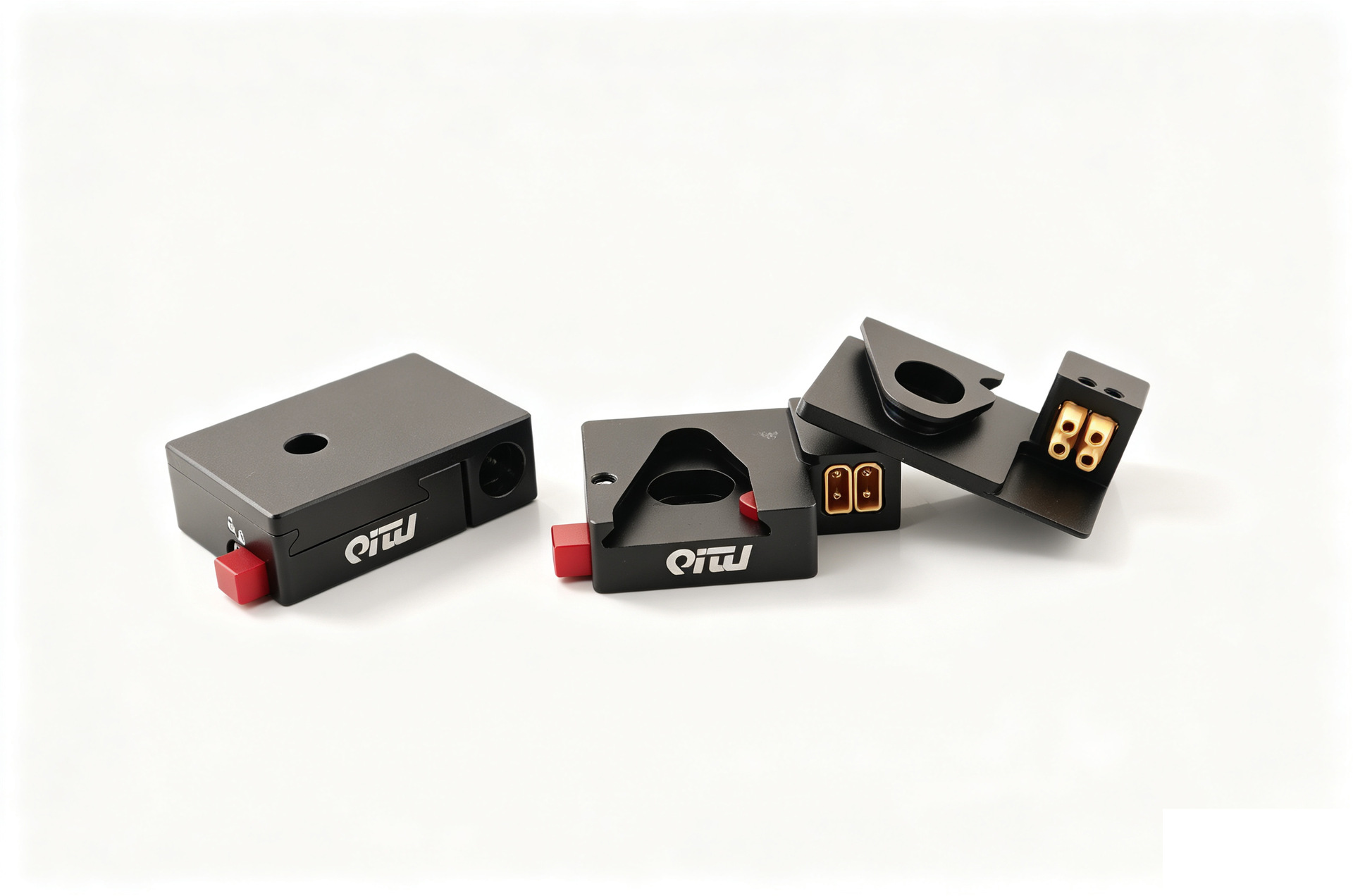 Car spotlight quick-release bracket CNC aluminum alloy integrated power base with cable, quick-release and fast-installation fixing accessory