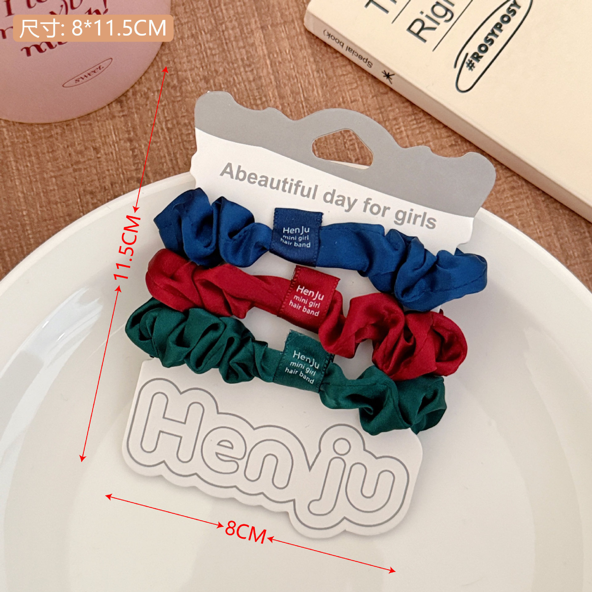 Nuevo punto ondulado anillo de pelo intestino delgado adornamiento de cabello de alta elasticidad duradera cuerda de cabello de correa de cabello para chicas al por mayor