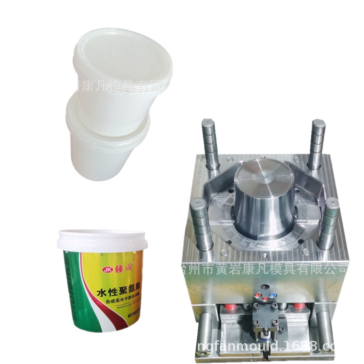 模具加工大型塑料桶模具注塑制造塑胶涂料桶模具精密打造