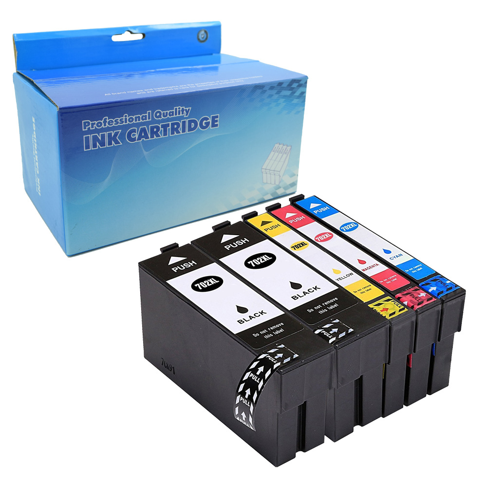 Compatible T702XL Ink Cartridge for WorkForce WF-3721 WF-3730 Color Printers