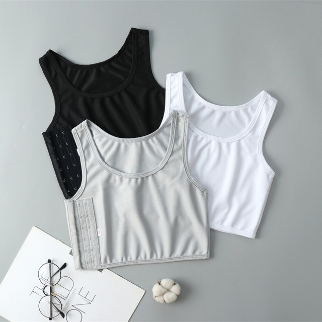 Corset Les Chest-Wrapped Handsome T-Shirt Comfortable Sports Ultra-Flat Anti-Shock Anti-Shake Big Breasts Appear Smaller Female Students Breast Reduction and Breast Shaping