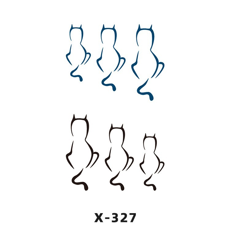 Arco de flor pequeña pegatinas de tatuaje fresco 3D dibujos animados transfronterizo Henna rosa impermeable texto en inglés pegatinas de tatuaje